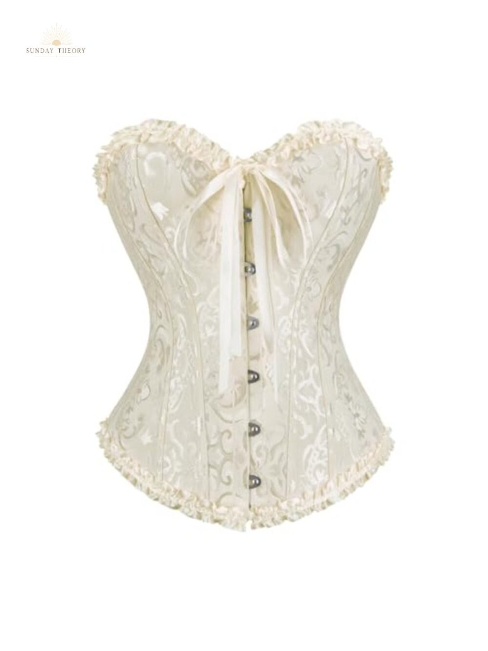 Renaissance Corset Top Overbust Lace-Up Costume